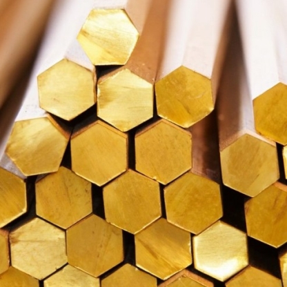 Шестигранник латунный тянутый твердый ЛС59-1 АМ 5 мм ГОСТ 31366-2008 в&nbsp;Санкт-Петербурге
